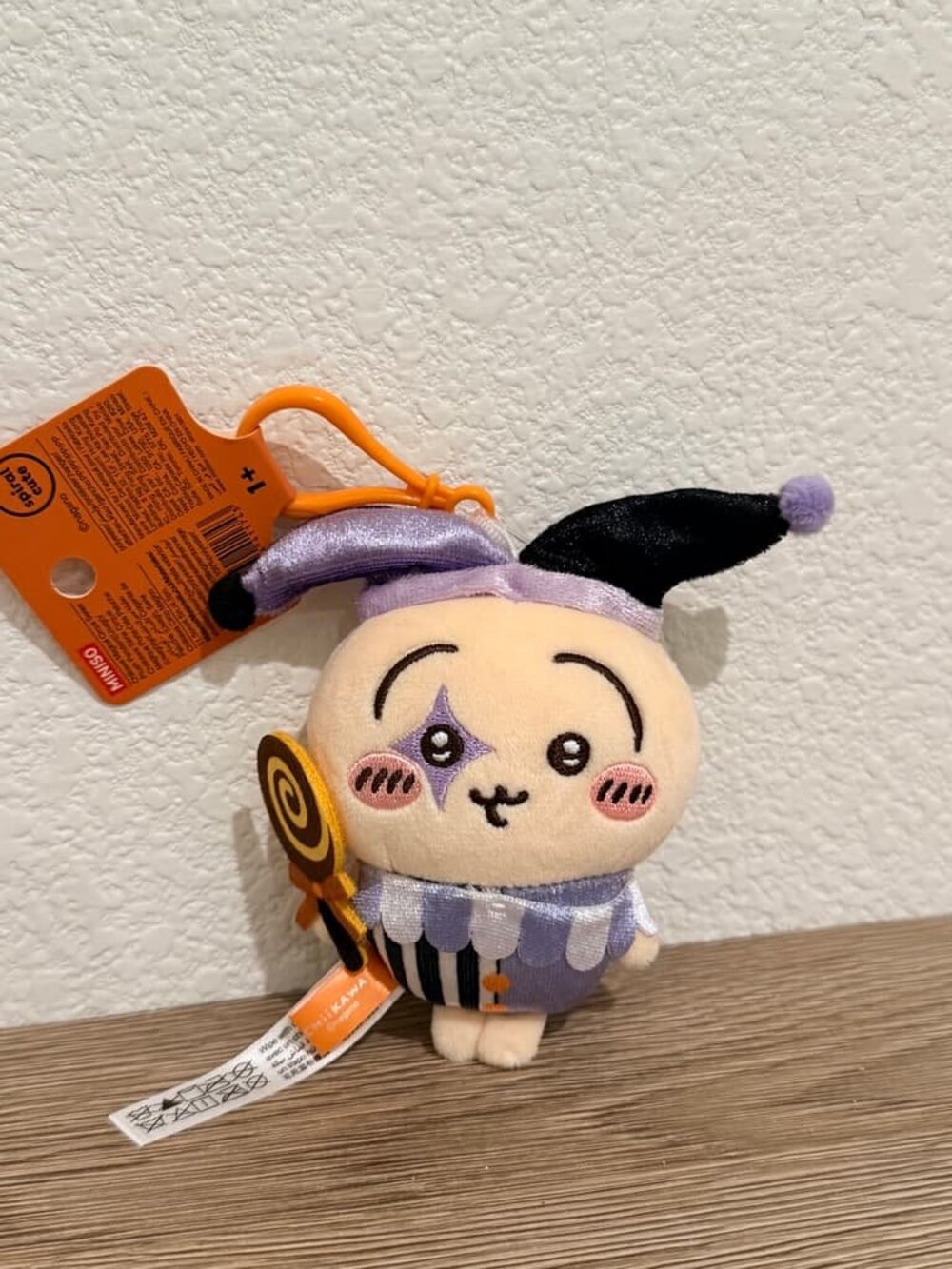 Chiikawa x Miniso Halloween Usagi Plush Keychain